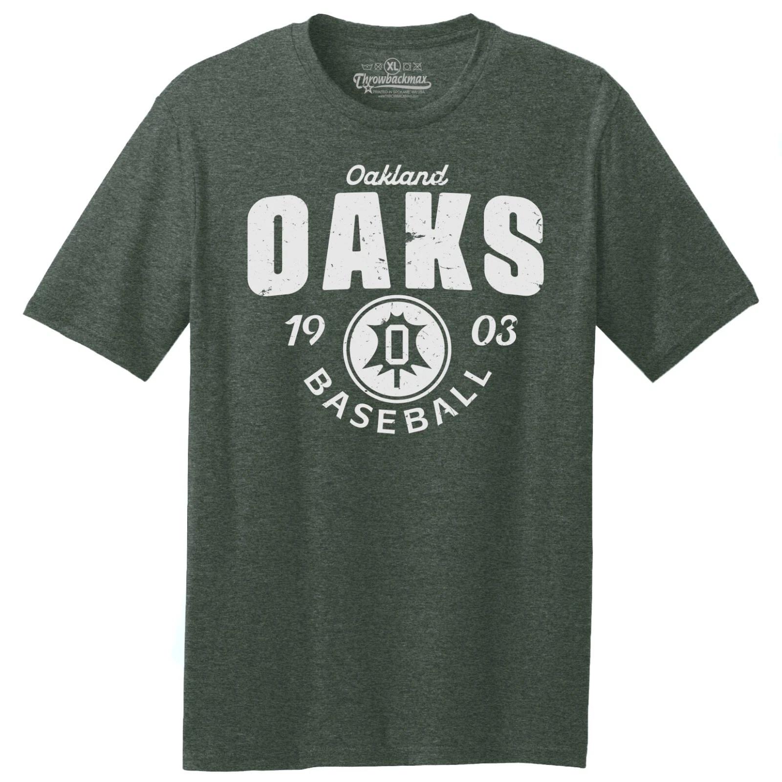 Oakland Oaks 1903 Baseball TRI-BLEND Tee Shirt - A s, San Francisco Giants 4XL