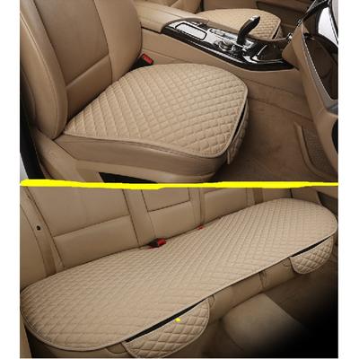 Coprisedili in lino Cuscini per sedili auto Auto Anteriore Posteriore Pad 5 Posti Protettore Cuscino Cuscino in lino per sedile auto Interno auto