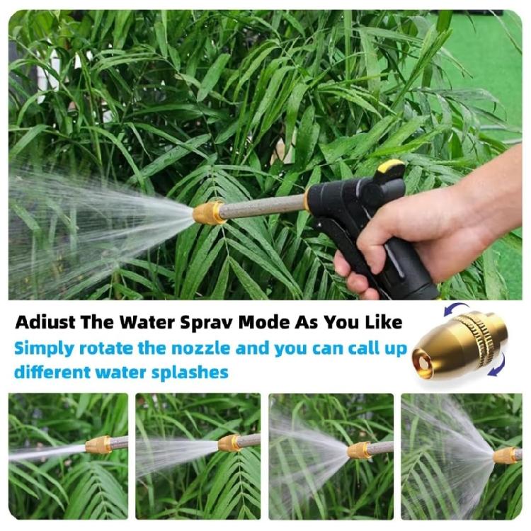Portable High Pressure Water Adjustable Metal Cleaning Car Washing Machine Garden Watering Hose Nozzle Sprinkler Foam Water