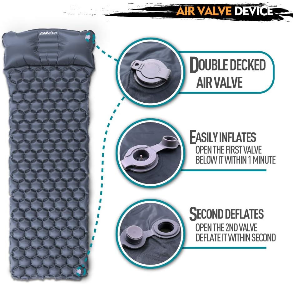 Inflatable Waterproof High Quality Ultralight EVA Sleeping Pad Self Inflating Mattress Camping Hiking Lightweight Sleeping Mat