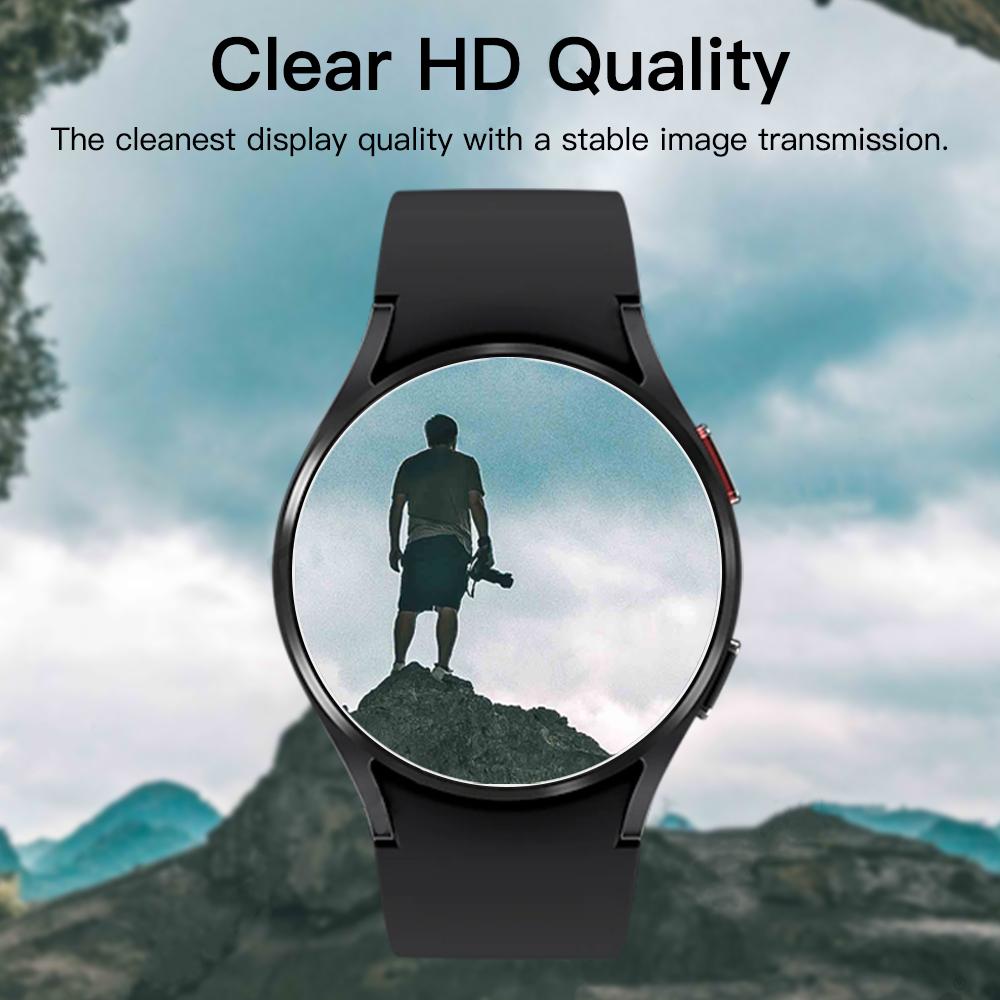 HD Tempered Glass For Samsung Galaxy Watch 7 6 5 4 For Galaxy Watch 5 Pro 6 Classic 47 45 44 43 40MM Screen Protector Accessory