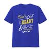 Trust In The Lord With All Your Heart Bible Verse T Shirt Vintage Washed Stretched Soft Comfortable Top For Everyday Wear
