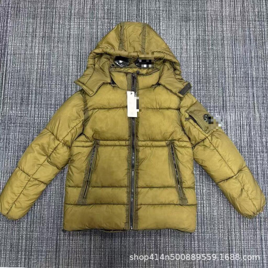 New Outdoor Functional Lenses Glasses Badge Embroidery Thermal Hooded Light Cotton Men's and Women's Couples Cotton Jacket Jacket