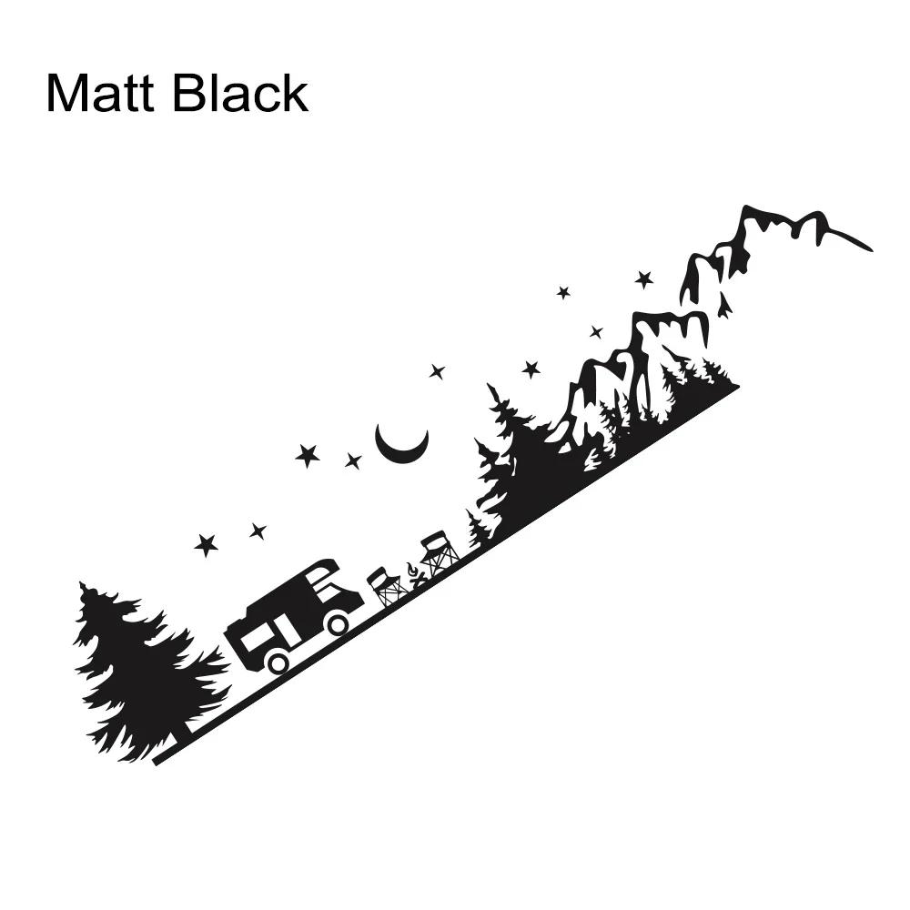 Camping Forest Landscape Mountain Sticker Decoration For Camper Van SUV Motorhome Caravan RV Decor Decal Auto Tuning Accessories