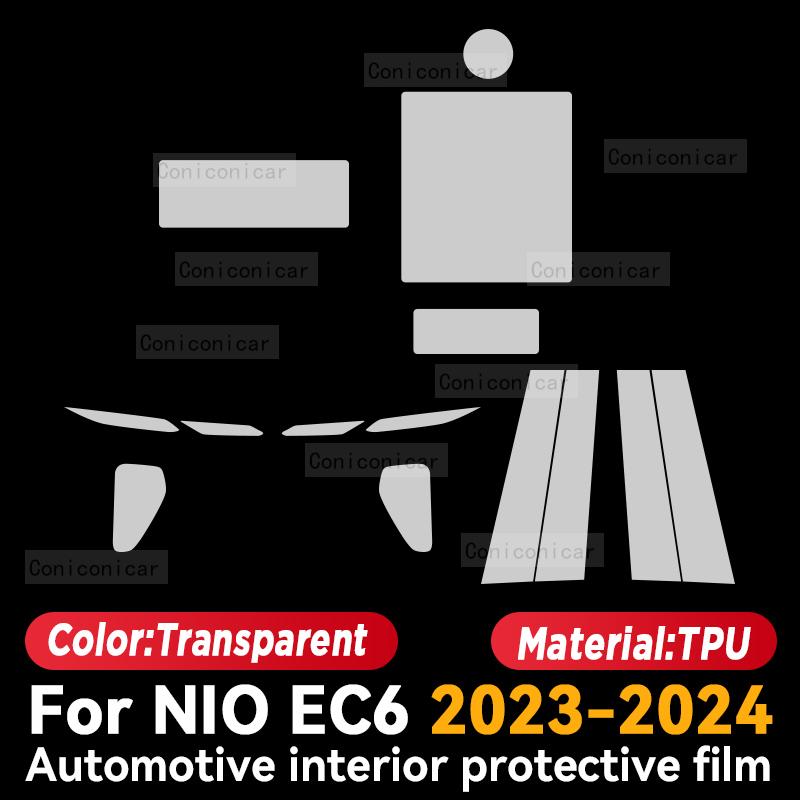 Für NIO EC6 2023 2024 Auto Innenraum Mittelkonsolenbildschirm Schutzfolie Kratzfest Reparatur Aufkleber Zubehör