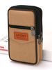 Men's Summer Canvas Phone Belt Bag: Vertical & Horizontal Design for Construction Workers