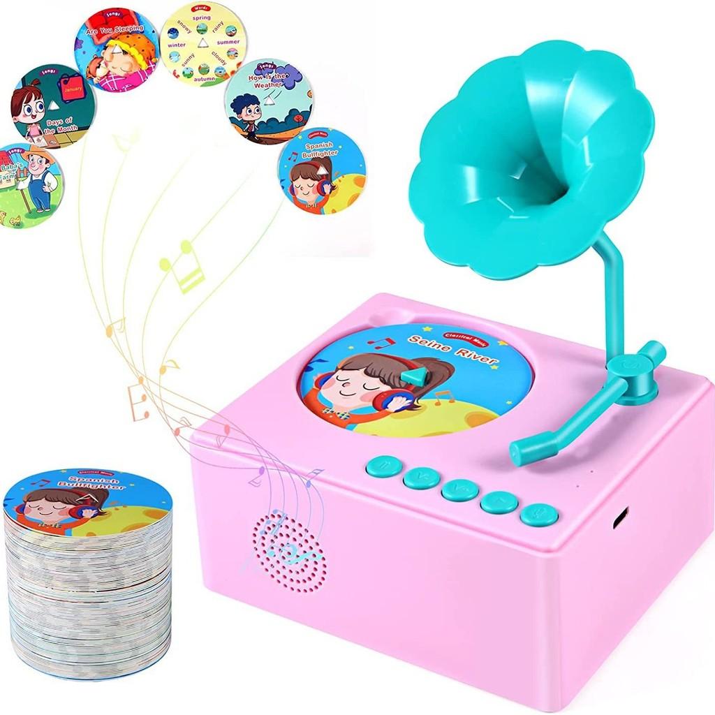 Gramophone Educational Kids Music Player Interactive Learning Toy With Cards 96