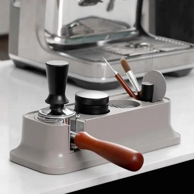 51-58mm Coffee Tamper Station Holder Coffee Portafiler Distributor & Puck Screen Organizer Stand Barista Espresso Accessories