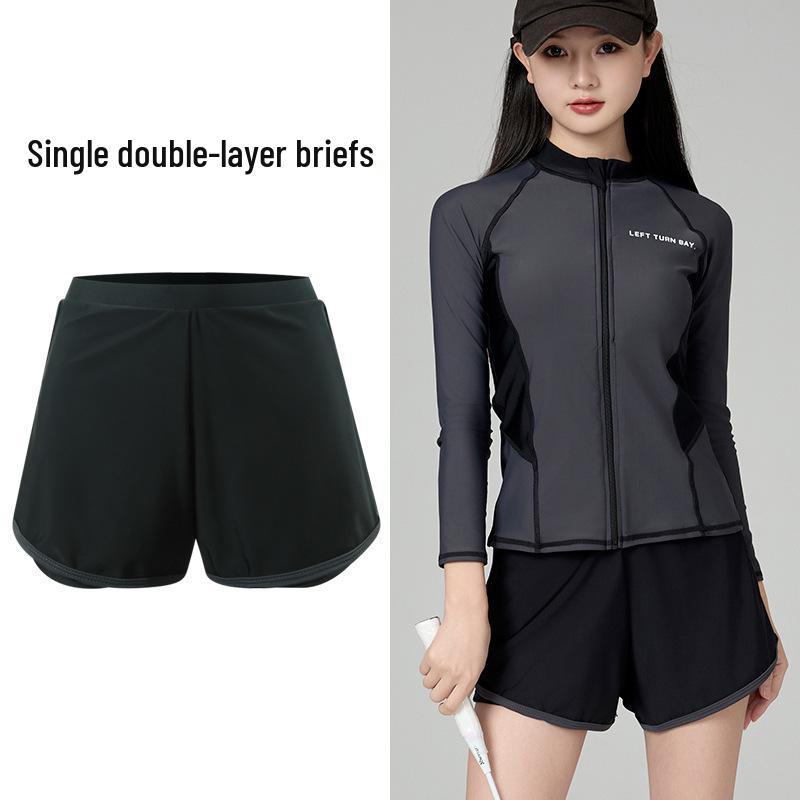 Women s Two-Piece Diving Suit: Long-Sleeve, Sun-Protective Swimwear for Surfing, Sports, or Beach. L