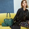 NICOLE & DORIS Women's 2-Way Tote Bag Set with Pouch, Waterproof PU Leather, Large Capacity, Divided, Handbag, and Shoulder Bag. Stylish and Elegant