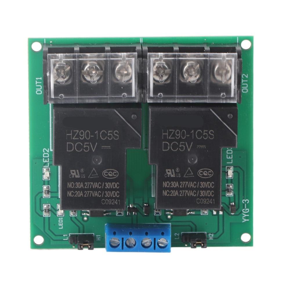 High Power YYG-3 Optocoupler Isolation Relay DC5/12V Two Way 30A Relay Module 30A Relay Module Electronic Projects