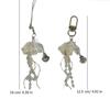 Unique Jellyfish Phone Charm Hanging Rope Sea Theme Star Pendant Phone Chain Strap Handmade Beaded Keychain Accessory