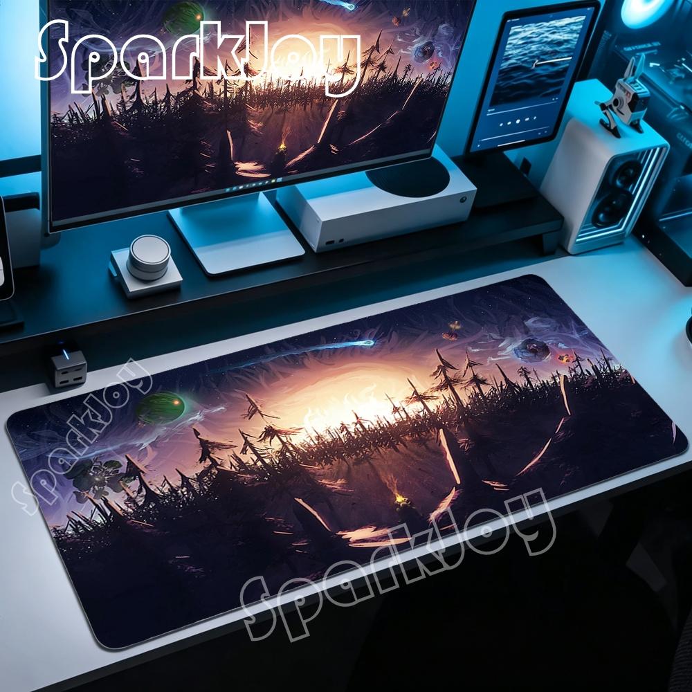 Anime Gamer Outer Wilds Mousepad Laptop Universe Space Solar System Xl Mouse Pad Hd Desk Mat Pc Gaming Accessories Keyboard Pads