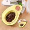 Avocado Feeder and Water Bowl for Cats Dual Bowl Moisture Proof Mouthpiece Multifunctional Pet Automatic Watering Device