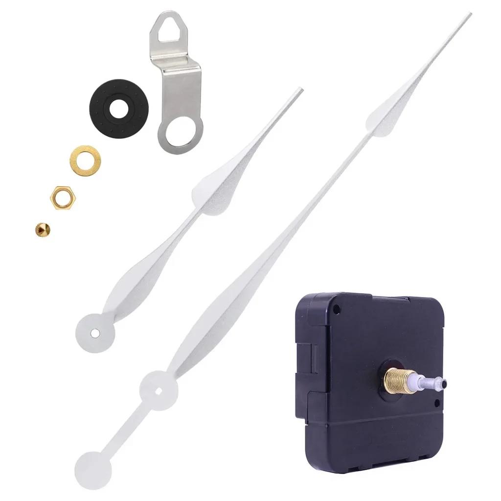 High Torque Quartz Wall Clock Movement Silent DIY Clock Mechanism 30cm Long Metal Clock Needle Large Torque Movement Parts