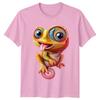 Cute Chameleon Reptile Animals Unisexs TShirt Unisexs Tee Graphic Unisex Top a