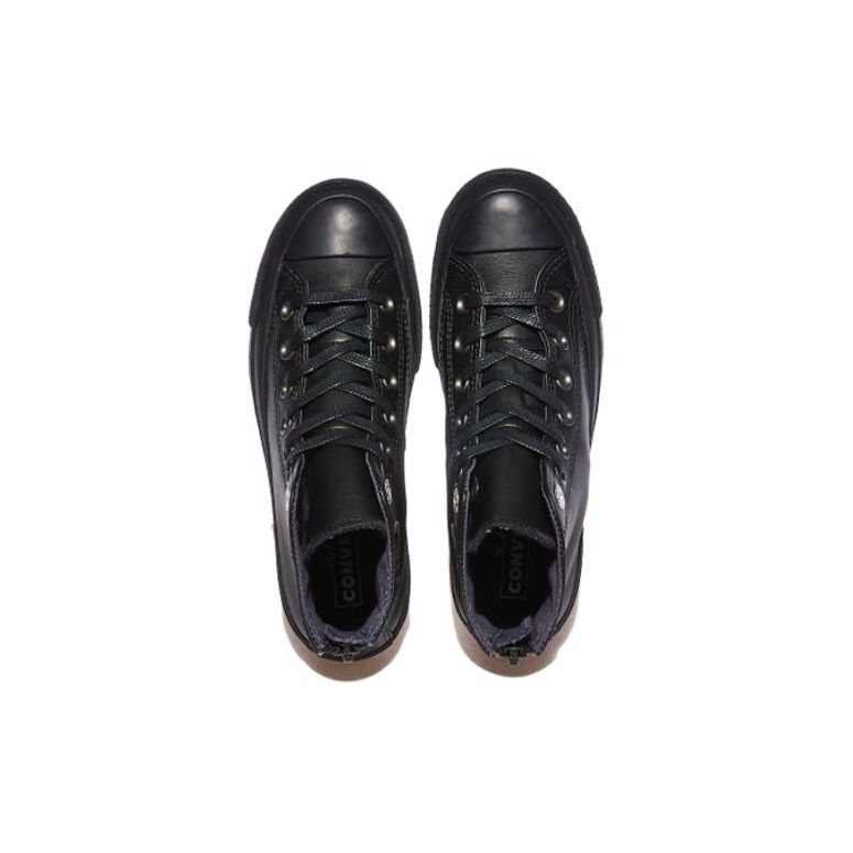 Converse Chuck 70 Back Zip Comfortable Durable Shock Absorption High Top Canvas Shoes Unisex Sneaker Black A08159C