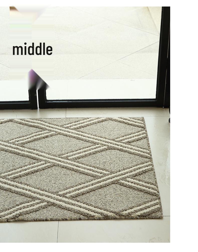 Nordic Style Luxury Entrance Mat - High-End, Non-Slip, Wear-Resistant Dust and Sand Scraper for Hallway and Living Room.