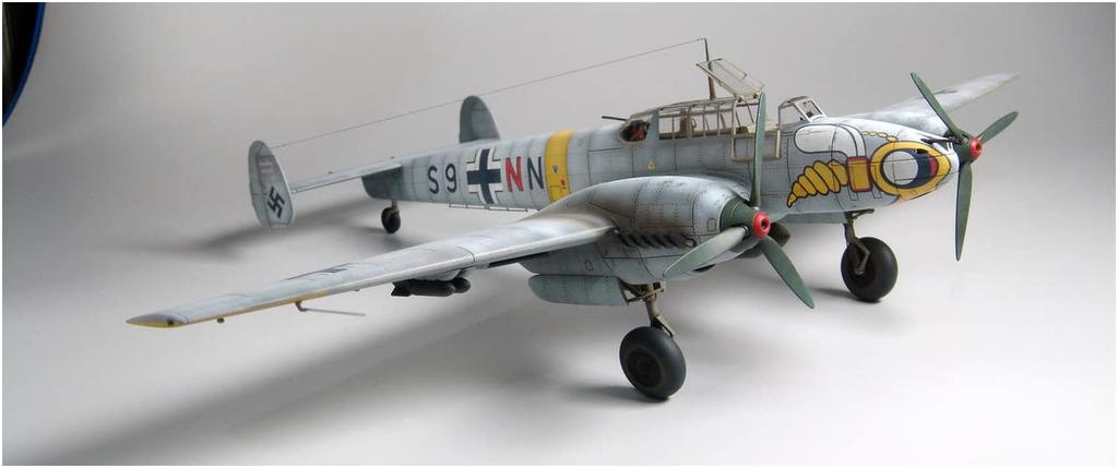 Eduard 1/72 Profipack German Air Force Messerschmitt Bf110E Plastic Model Kit EDU7083