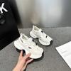 Dad Shoes Girl Summer 2025 New Lightweight Thick-soled Breathable Hollow Foot Sneakers Versatile Single Net Casual Shoes