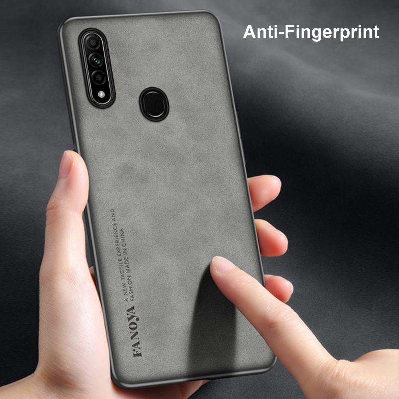 Luxury PU Leather Case For OPPO A31 Back Cover Business Matte Silicone Shockproof Full Protection Phone Case For OPPO A8 Coque