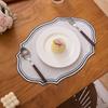 Retro Embroidered Placemat Ins Wind Embroidery Imitation Cotton And Linen Fabric Decorative Pad Washable Napkin Cloth