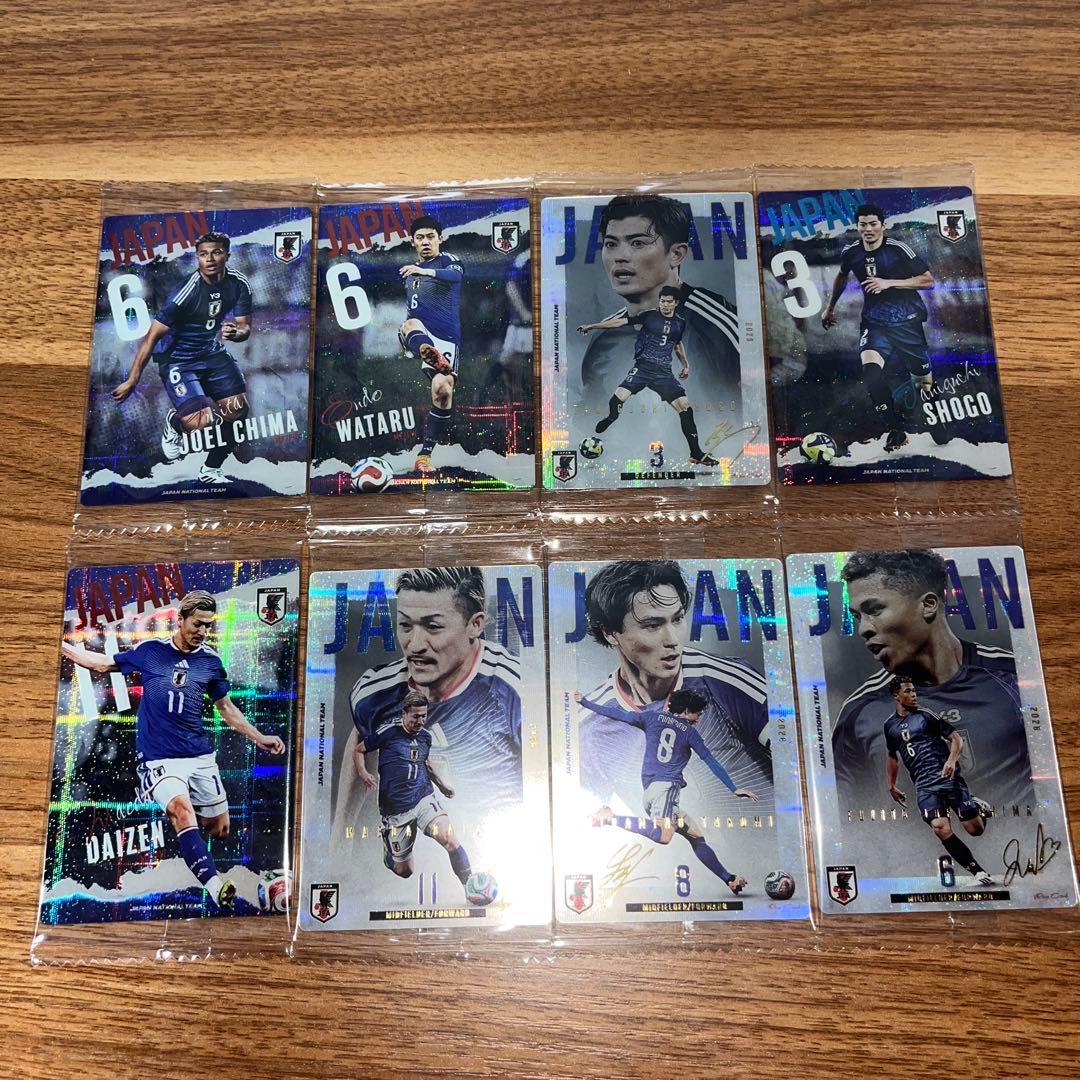 Used Set of 14 Japan National Soccer Cards