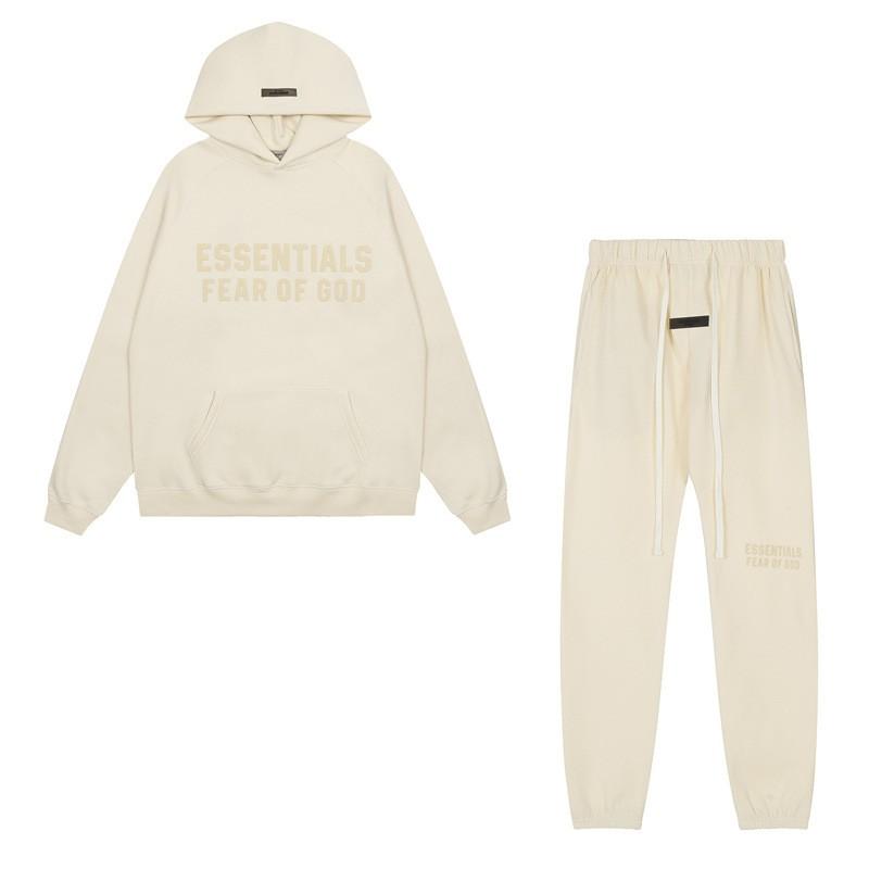 Felpa con cappuccio e stampa FOG Flocked ESSENTIALS, vestibilità larga, per giovani, casual