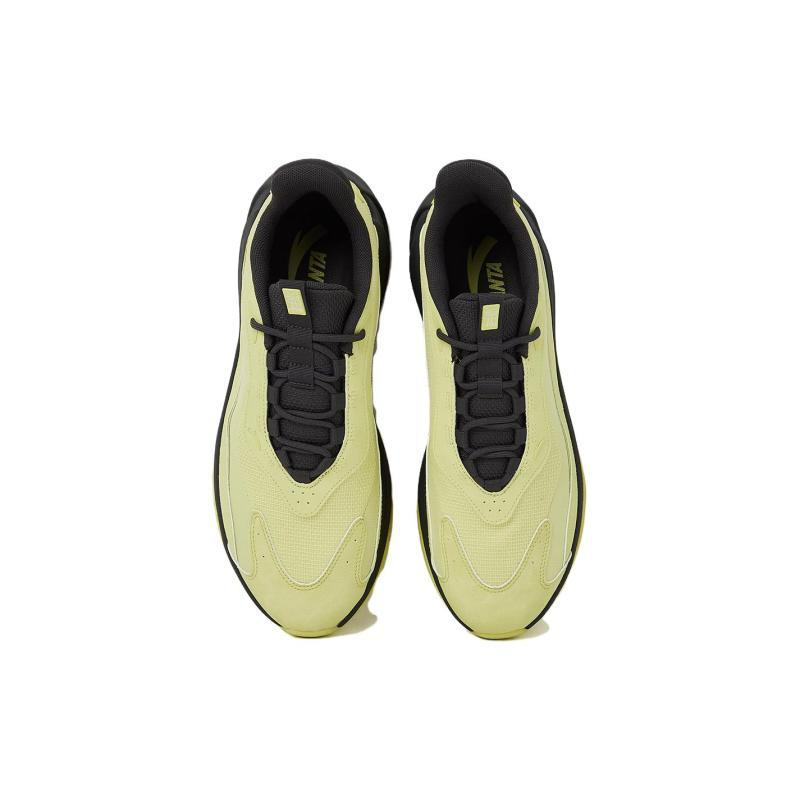 Anta Cushioning, Abrasion Resistant, And Resilient Properties Low Top Sports Casual Shoes Men's Green Charcoal Gray Sneakers 112318840-4