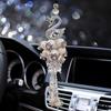 Creative Crystal Swan Car Pendant Ornament - Cute Interior Decoration for Women