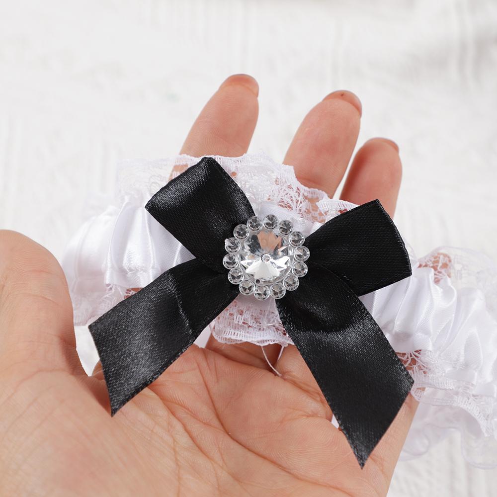 1Pcs Sexy Bride To Be Bow Leg Ring Lace Garter Belt Leg Circle Ring Bridal Shower Wear Hen Bachelorette Party Wedding Decoration
