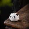 New Creative Ceramic Panda Mosquito Coil Stove Large Incense Rack Incense Mosquito Coil Disc Holder Household Disc Incense Ash Disc Aromatherapy Stove