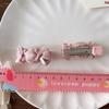 Sweet Fabric Bow Children's Bangs BB Hair Clip Pink Candy Girls Side Hair Clip