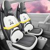 Panda Cartoon Leather Seat Covers for MINI - Full Wrap, All-Season, Cute Design