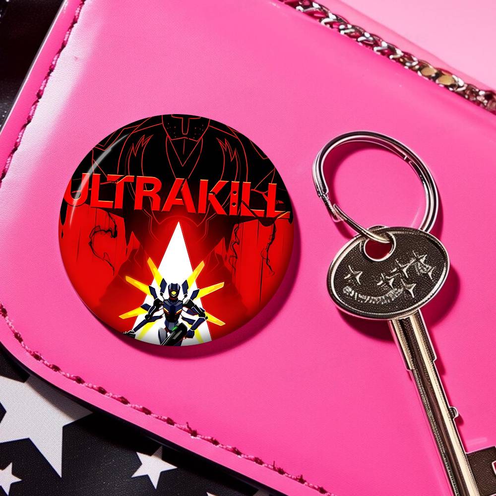 Anime Hra U_ULTRAKILLs Anime Knoflíková Odznáček Ručně vyráběná Brož Na Oblečení Kreslený Odznak Dekorace Batohu Šperky Doplňky
