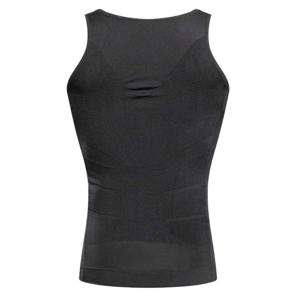 

Мужские майки, жилет для похудения, тренажер для талии, формирователь тела, топы для контроля живота, корректирующее белье, триммер для талии живота, рубашки, нижнее белье базового слоя 2XL чёрный