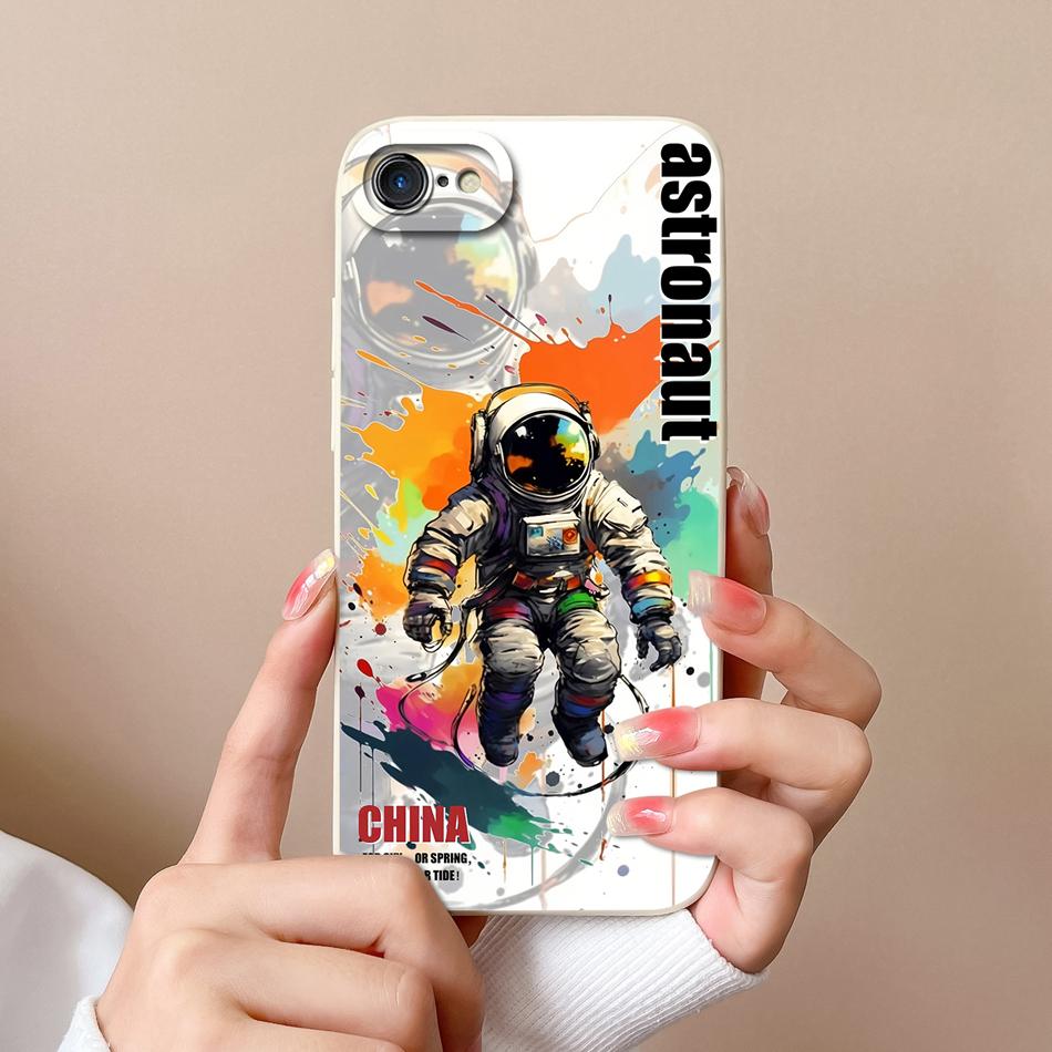 For iPhone 7 8 Plus Case Cute Animals Phone Cover For iPhone 6 SE X XR XS Max Camera Protection Soft Liquid Silicone Back Covers