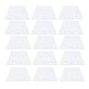 15PCS Rabbit Feet Pad Food Grade Plastic Easy Cleaning Bunny Cage Floor Mat for Guinea Pig White