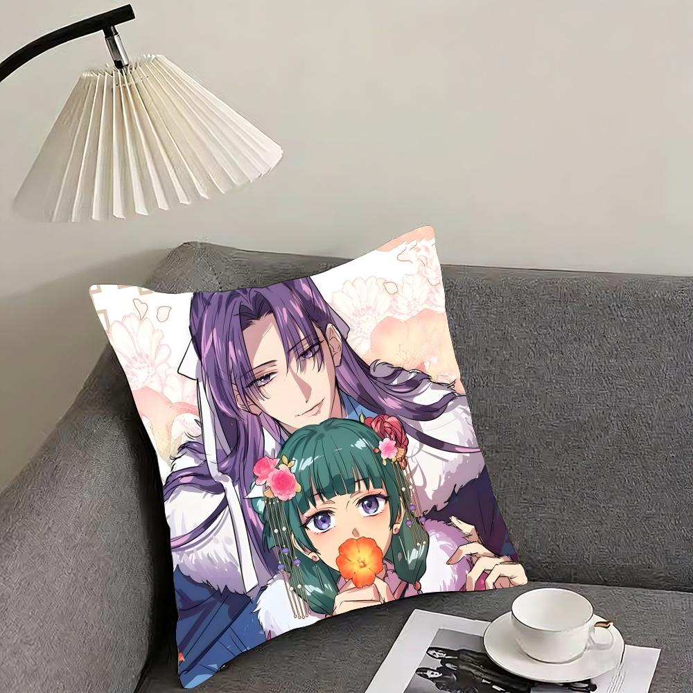 TThe ApothecaryY Diaries Anime Cushion Cover Pillowcase Ultra Soft Skin Friendly Fabric Cloud Like Comfort  Concealed Zipper