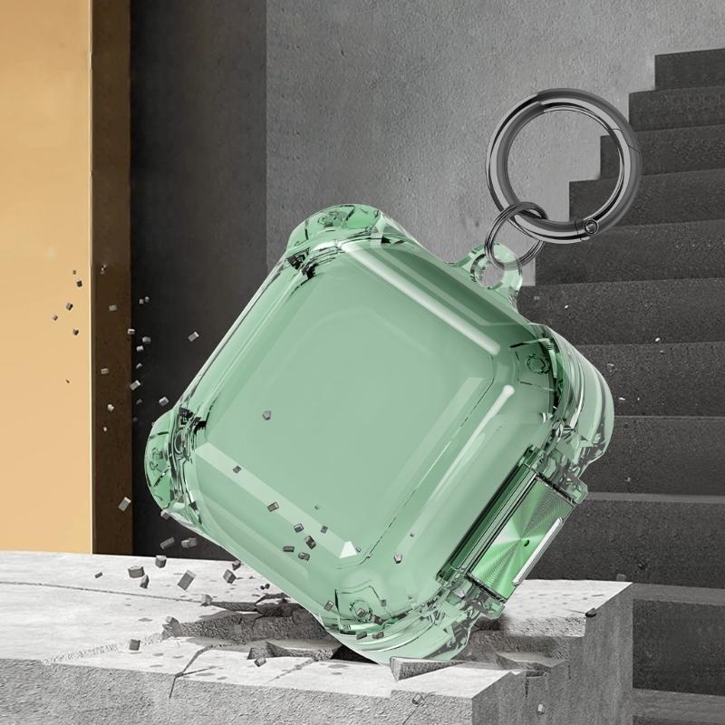 Transparents Earbud Case Scratch Resistant TPU Protections Sleeve for 2/FE with Lanyard Keychains