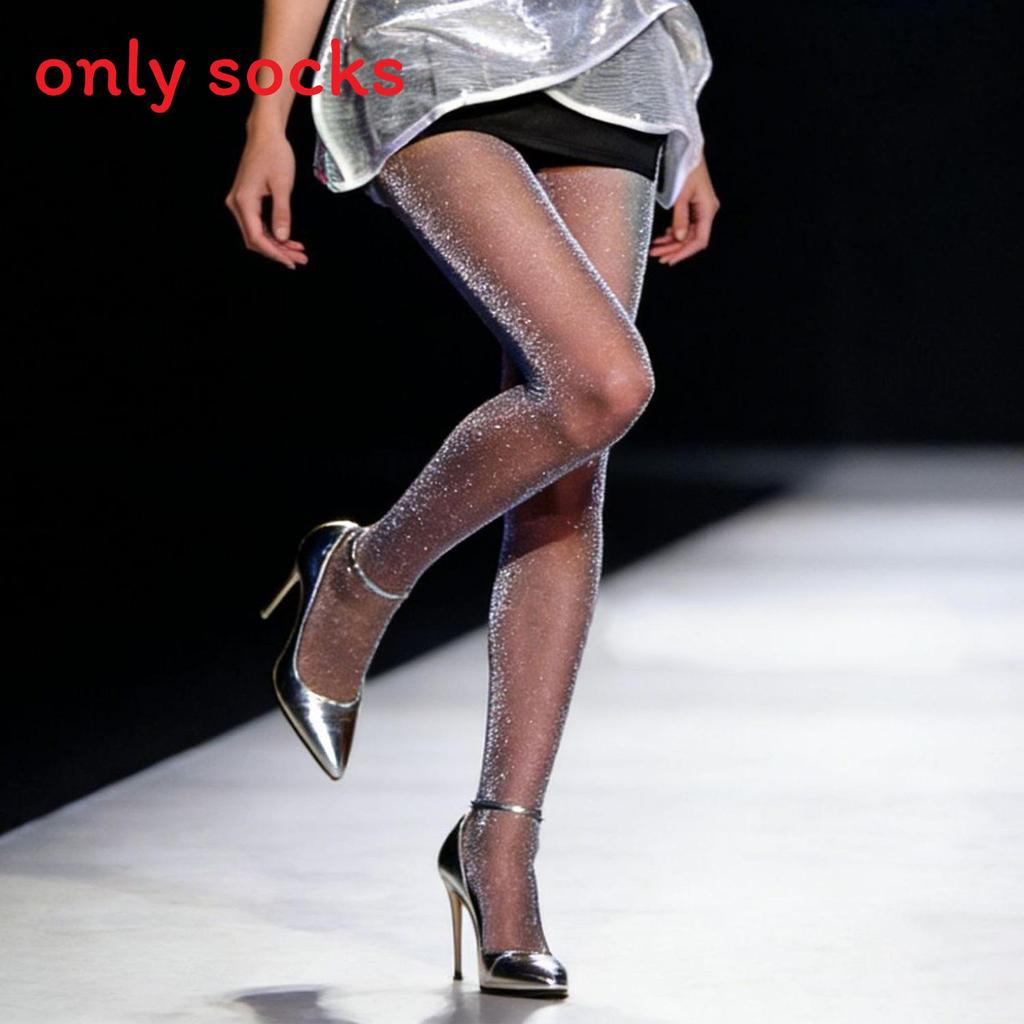 Sexy Leopard Print Stockings With Silver Thread For Summer Wear Womens Fashion