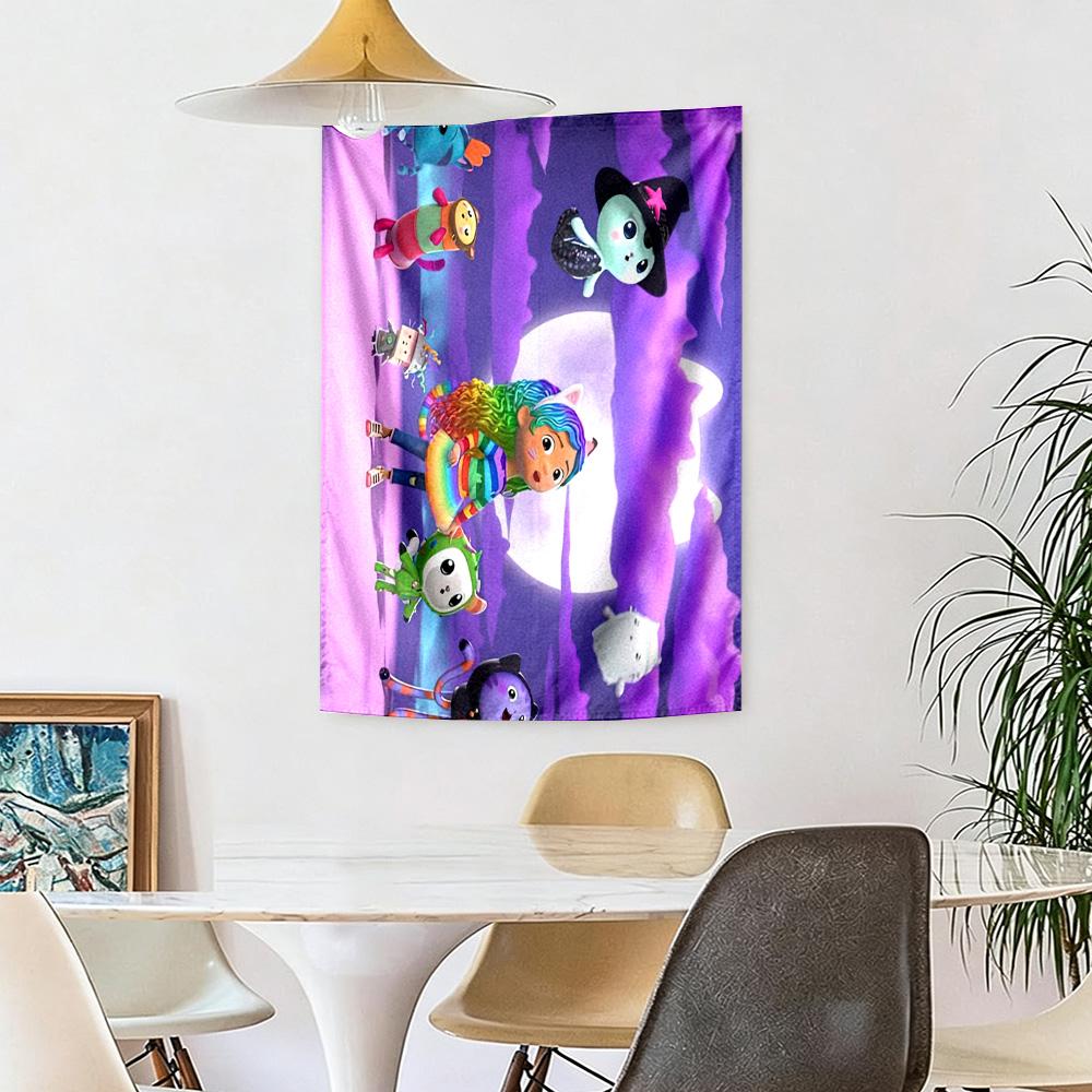 Cartoon Niedlich Gabbys8 Wanddeko Wandteppich Kunst Für Haustier Gedenken Geburtstag Hochzeitsparty Kulisse Familiengeschenk