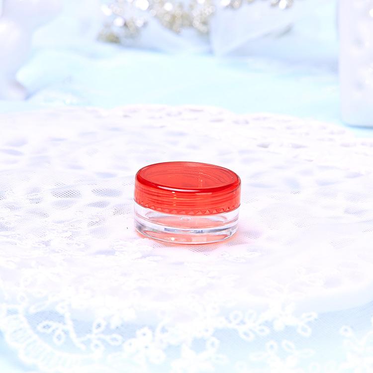 50Pcs Portable Mini Plastic Empty Cream Bottle Jars Nail Art Eyeshadow Makeup Case Face Cream Lip Balm Container Pot