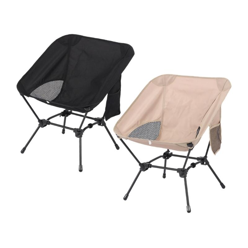 Ergonomic Outdoor Folding Chair Iron Construction Portable Design Fishing Chair for Camping Fishing Backyard Event