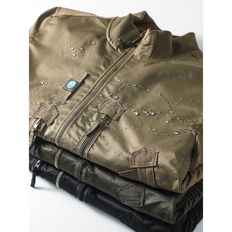 American vintage MA1 Bomber jacket Men's Spring and Autumn Function Baseball Uniform Foreign Trade Men's Stand Collar Cargo Outerwear