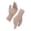 Long Solid Color Versatile Knitted Gloves Women's Bare Fingers Windproof and Cold-proof Thickened Warm Winter Gloves Cycling