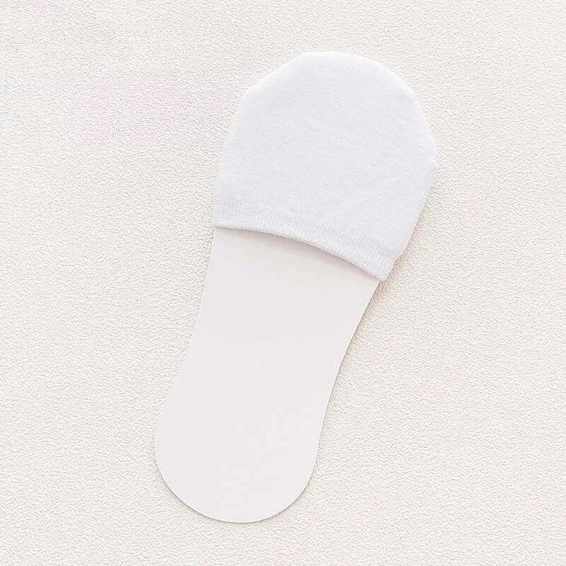 

1 пара = 2 шт. летние студенческие японские хлопковые носки для девочек, утепленные дышащие носки-лодочки, невидимые женские носки до половины носка чёрный