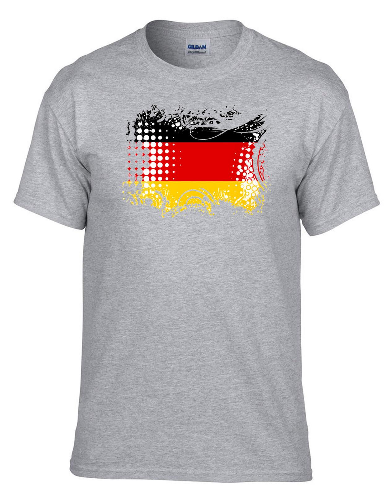 26 Germany Germany Flag Flag Grey T-Shirt -081_Grey- Unisex T-Shirt L