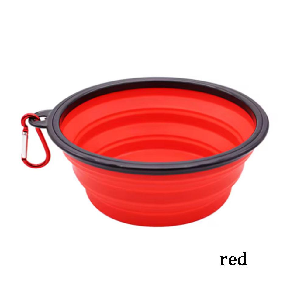 S 350Ml Collapsible Dog Pet Folding Silicone Bowl Outdoor Travel Portable Puppy Food Container Feeder Dish Bowl