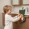 Christmas Hanging Hand Towels For Bathroom Christmas Tree Kitchen Towels With Loop Absorbent Soft Santa Gingerbread Decorative